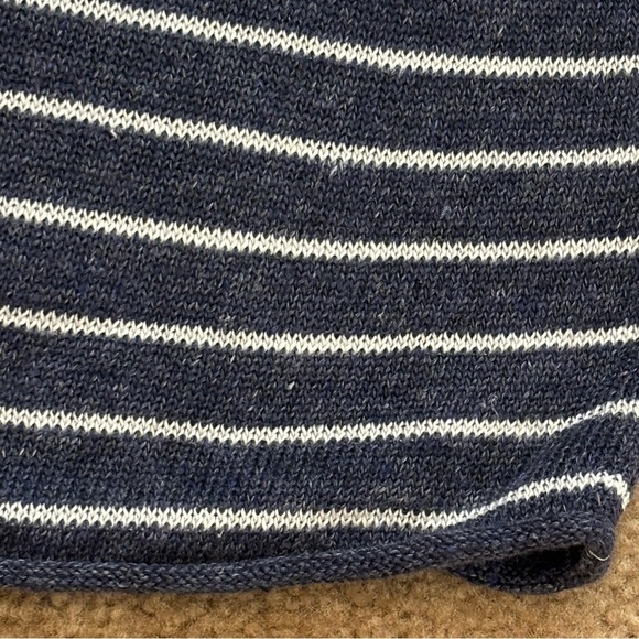Vince 100% Linen Nautical Striped Long Sleeve Sweater Size Men’s XXL - Picture 5 of 11